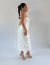 Load image into Gallery viewer, White Sands Ruffled Dress
